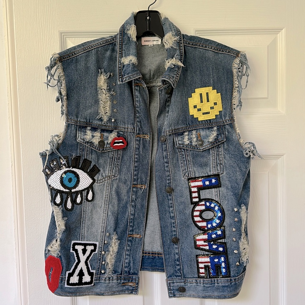 Sunset + Spring Denim Vest